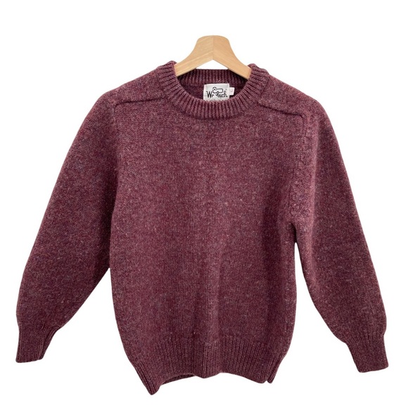 Woolrich Sweaters - WOOLRICH Vintage Pull Over Heavy Wool Crewneck Sweater Purple Size S